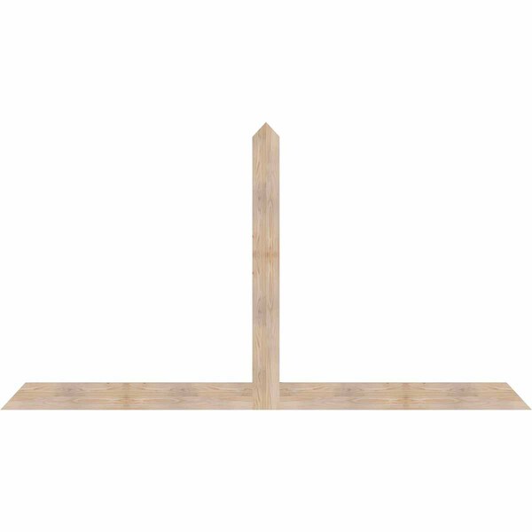 Ekena Millwork Portland Smooth Timber Gable Bracket, Douglas Fir, 108"W x 58"H x 1 1/2"D x 5 1/2"F, 13/12 Pitch GBW108X58X0206POR00SDF - main